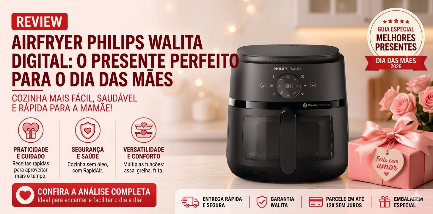 Philips Walita Airfryer NA230 6,2L: vale a pena comprar? Review completo 2026