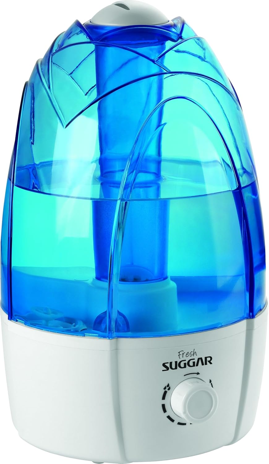 Suggar Fresh UM45BIBR umidificador ultrassônico bivolt 4,5L branco, vista frontal, fundo branco